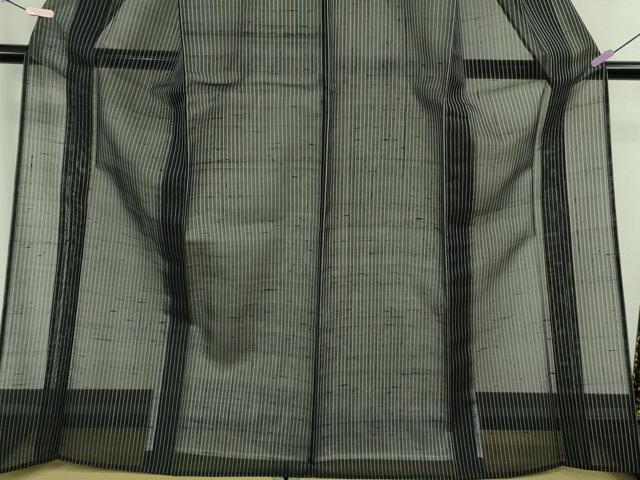 平和屋着物＊極上　夏物　紗紬　涼粋　縞　反端付き　逸品　未使用　DZAB8670kh6