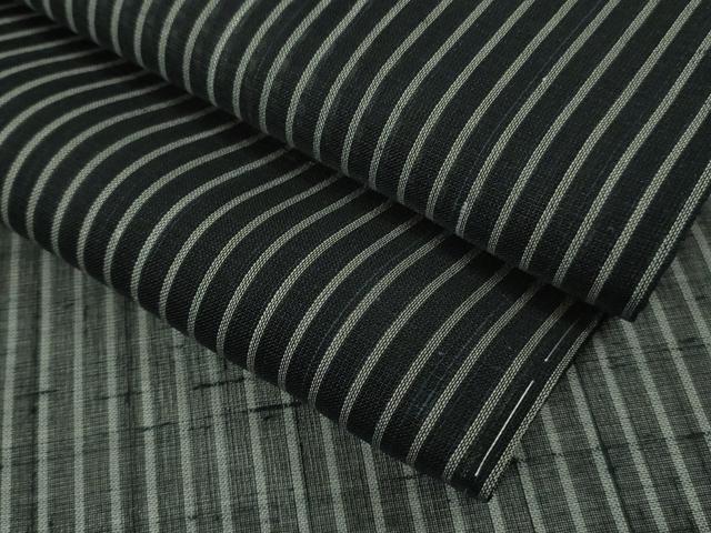 平和屋着物＊極上　夏物　紗紬　涼粋　縞　反端付き　逸品　未使用　DZAB8670kh6