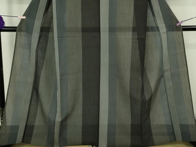 平和屋本店＊極上　夏物　結城紬　夏結城　100亀甲　間道　逸品　DZAB8671kh6