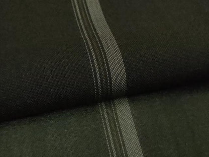 平和屋本店＊希少　夏物　本場黄八丈　夏黄八　黒八丈　紗紬　伝統工芸士　西條吉広　間道　証紙付き　逸品　DZAB8681kh6