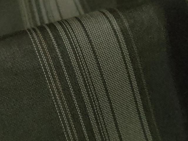 平和屋本店＊希少　夏物　本場黄八丈　夏黄八　黒八丈　紗紬　伝統工芸士　西條吉広　間道　証紙付き　逸品　DZAB8681kh6