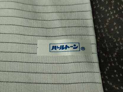 平和屋着物＊極上　夏物　夏ちぢみ　紗紬　亀甲文　赤墨色地　反端付き　ロング丈　逸品　未使用　DZAB8683kh6