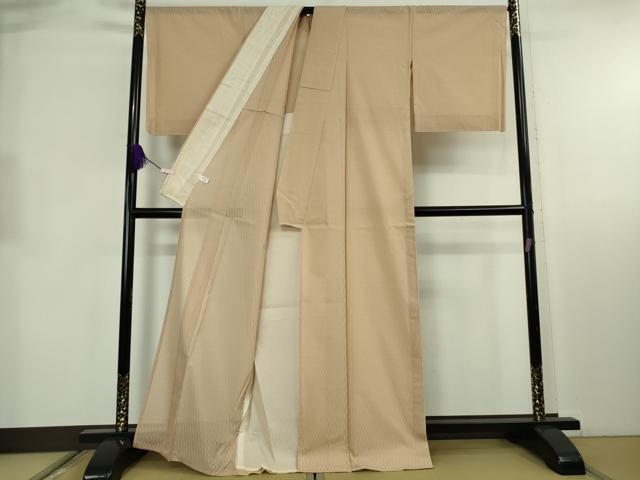 平和屋本店＊極上　夏物　大島紬　夏大島　長襦袢セット　羽風　香色地　反端付き　逸品　未使用　DZAB8704kh6