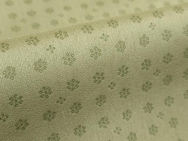 平和屋着物●極上　お召　小花文　亜麻色地　やまと誂製　逸品　未使用　DZAB8707kh6