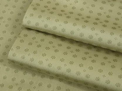 平和屋着物●極上　お召　小花文　亜麻色地　やまと誂製　逸品　未使用　DZAB8707kh6