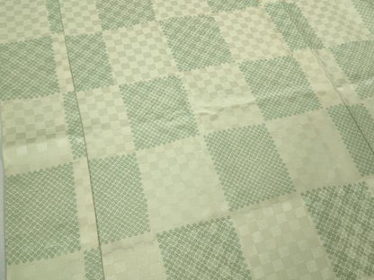 平和屋着物●洗える最高級着物　＜英＞はなぶさ謹製　長襦袢　無双仕立て　市松文様　逸品　未使用　DZAB8719kh6