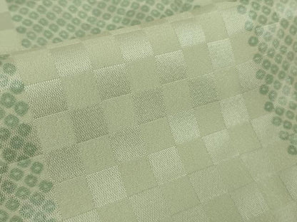 平和屋着物●洗える最高級着物　＜英＞はなぶさ謹製　長襦袢　無双仕立て　市松文様　逸品　未使用　DZAB8719kh6