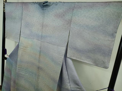 平和屋本店●最高級　初代　久保田一竹　幻の辻が花　訪問着　暈し染め　金通し地　逸品　DZAB8723kh6