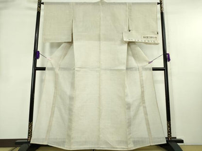 平和屋本店＊極上　夏物　古代越後上布　本麻　麻匠　小河正義作　証紙付き　逸品　未使用　DZAB8733kh6