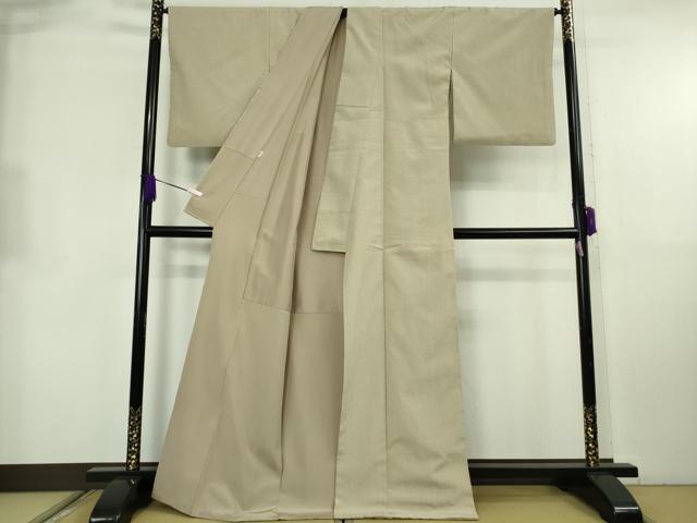 平和屋本店●極上　工芸染織　宮下　塩澤御召　大島織物謹製　たとう紙・反端付き　逸品　DZAB8737kh6