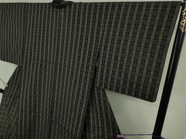 平和屋本店＊希少　沖縄県最高級織物　夏物　首里花倉織　首里織　花織・絽織・紗織　黒地　逸品　未使用　DZAB8767kh6