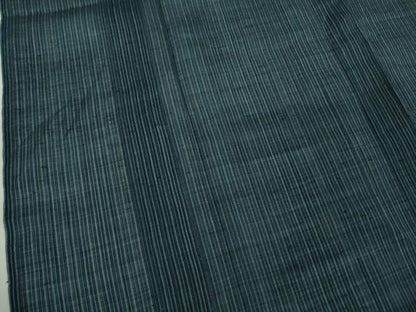 平和屋着物＊極上　夏物　男性　本場小千谷ちぢみ　キングサイズ　麻　縞　逸品　DZAB8777kh6