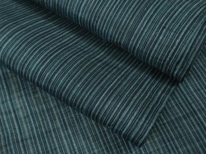 平和屋着物＊極上　夏物　男性　本場小千谷ちぢみ　キングサイズ　麻　縞　逸品　DZAB8777kh6