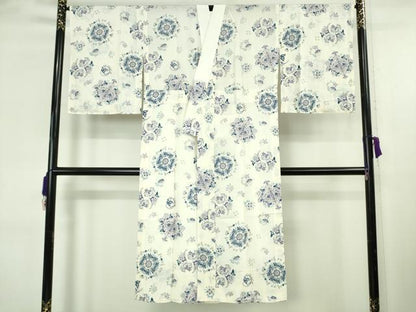 平和屋着物●上質な長襦袢　無双仕立て　花唐草文　リス　やまと誂製　逸品　未使用　DZAB8780kh6