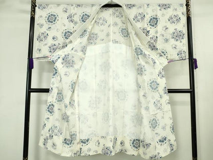平和屋着物●上質な長襦袢　無双仕立て　花唐草文　リス　やまと誂製　逸品　未使用　DZAB8780kh6