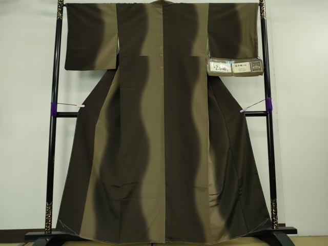 平和屋着物●極上　京都・西陣　織元ブランド　泰流舎　お召　玄香楼　証紙付き　逸品　未使用　DZAB8784kh6