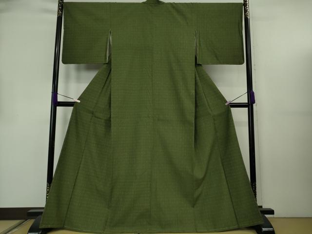 平和屋着物●極上　本場結城紬　重要無形文化財　絣柄　逸品　未使用　DZAB8792kh6