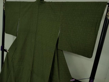 平和屋着物●極上　本場結城紬　重要無形文化財　絣柄　逸品　未使用　DZAB8792kh6