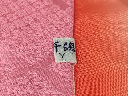平和屋本店∵極上　創業460年・千總　女の子　十三参り　子供　祝着　駒刺繍　乱菊　桐花文　金彩　逸品　DZAB8794kh6