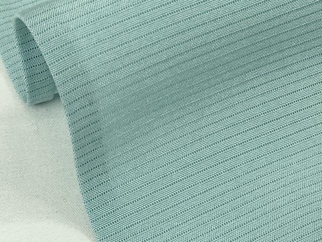 平和屋着物＊極上　夏物　小紋　絽　蛍暈し　水色地　反端付き　逸品　未使用　DZAB8802kh6