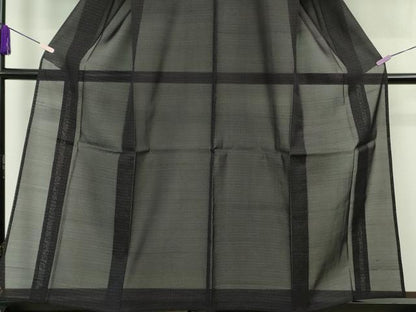 平和屋着物＊極上　夏物　大島紬　夏大島　堅牢染　正藍　濃紺地　証紙付き　逸品　未使用　DZAB8803kh6