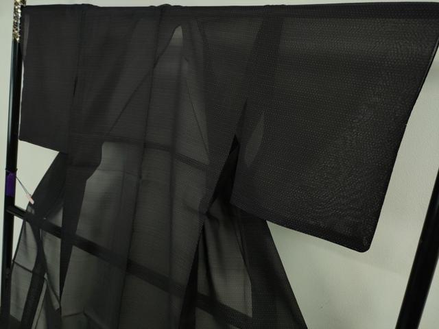 平和屋着物＊極上　夏物　大島紬　夏大島　堅牢染　正藍　濃紺地　証紙付き　逸品　未使用　DZAB8803kh6