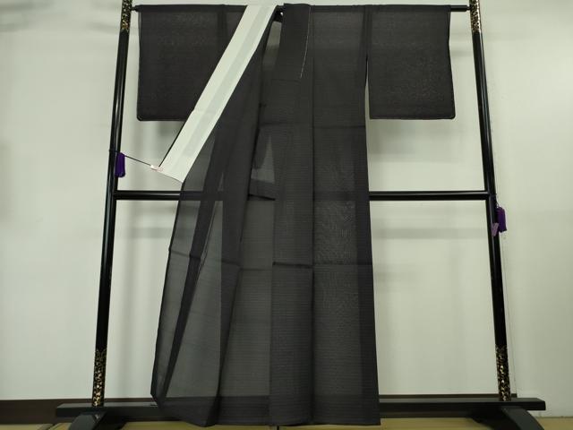 平和屋着物＊極上　夏物　大島紬　夏大島　堅牢染　正藍　濃紺地　証紙付き　逸品　未使用　DZAB8803kh6