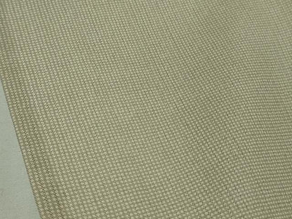 平和屋着物＊極上 夏物 伝統工芸師 服部光擴 江戸小紋 縦絽 堅牢染 角通し 白橡色×亜麻色 五泉 宮越織物謹製 反端付き　逸品　DZAB8806kh6