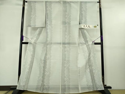 平和屋着物＊極上　夏物　大島紬　夏大島　舞葉間道　証紙付き　逸品　未使用　DZAB8807kh6
