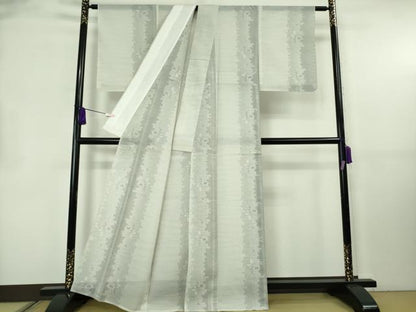 平和屋着物＊極上　夏物　大島紬　夏大島　舞葉間道　証紙付き　逸品　未使用　DZAB8807kh6
