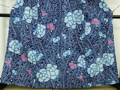 平和屋着物∴極上　夏物　浴衣　有松鳴海絞り　草花文　綿　逸品　未使用　DZAB8813kh6