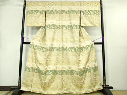 平和屋本店●極上　工芸キモノ野口　訪問着　枝楓文　金彩　逸品　DZAB8820kh6