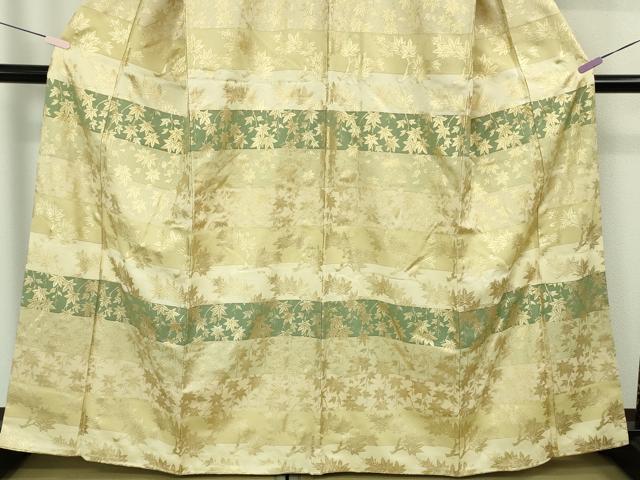 平和屋本店●極上　工芸キモノ野口　訪問着　枝楓文　金彩　逸品　DZAB8820kh6