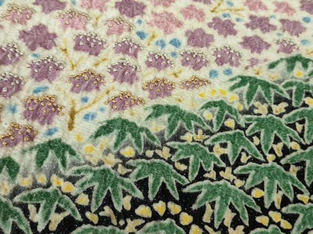 平和屋本店●極上　中国三大刺繍　相良刺繍　訪問着　銀通し地　逸品　DZAB8830kh6