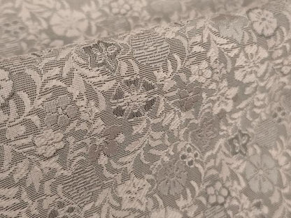 平和屋本店●希少　西陣河村織物謹製・手織り　お召　風通織　早雲寺　墨桜色地　反端付き　逸品　未使用　DZAB8833kh6