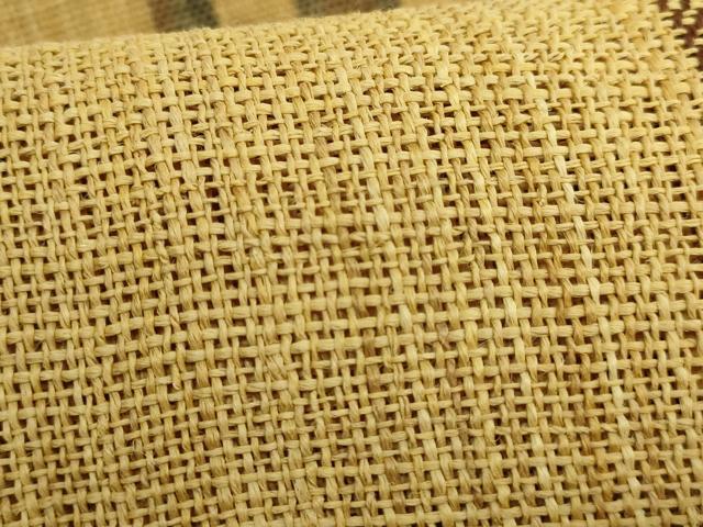 平和屋本店＊極上　夏物　古代原始布　科布　八寸名古屋帯　間道　逸品　DZAB8853kh6