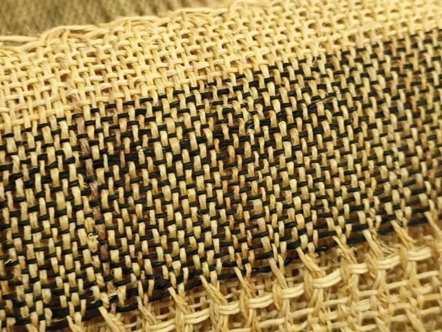 平和屋本店＊極上　夏物　古代原始布　科布　八寸名古屋帯　横段文　逸品　未使用　DZAB8854kh6