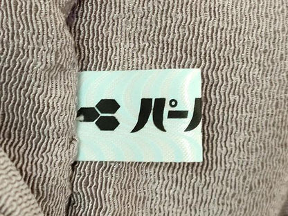平和屋本店●極上　岡重謹製　OKAJIMA　九寸名古屋帯　葡萄蔦の葉文　薄い鳩羽鼠色地　金彩　鬼しぼ縮緬　逸品　DZAB8858kh6