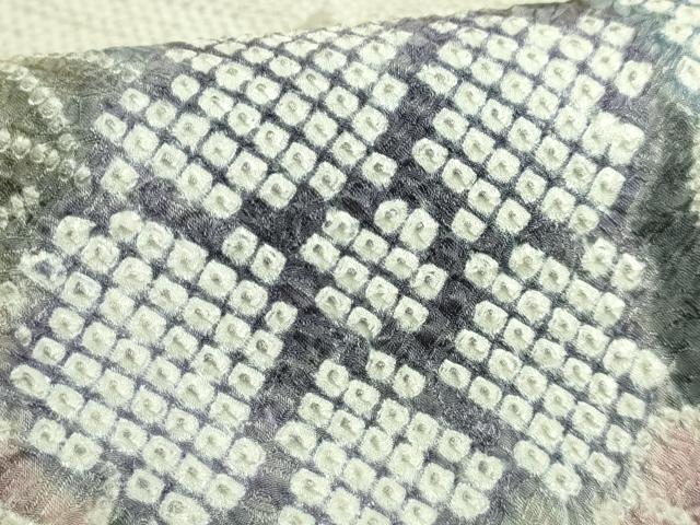 平和屋本店●極上　名門　藤娘きぬたや・総絞り　九寸名古屋帯　花蝶文　逸品　DZAB8861kh6