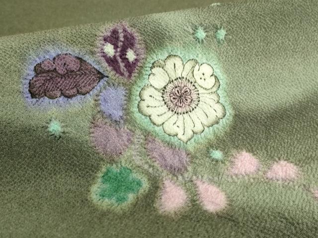 平和屋本店●極上　久保田一竹　幻の辻が花　太鼓柄袋帯　鬼しぼ縮緬　逸品　DZAB8883kh6
