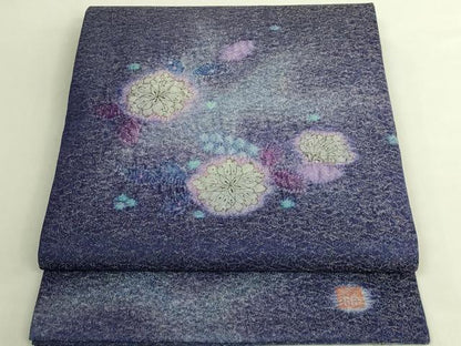 平和屋本店●極上　久保田一竹　幻の辻が花　太鼓柄袋帯　金通し地　逸品　DZAB8884kh6