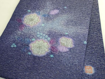 平和屋本店●極上　久保田一竹　幻の辻が花　太鼓柄袋帯　金通し地　逸品　DZAB8884kh6
