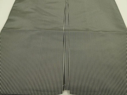 平和屋本店●極上　男性　人間国宝　甲田綏郎　精好仙台平　行灯袴　縞　逸品　DZAB8891kh6