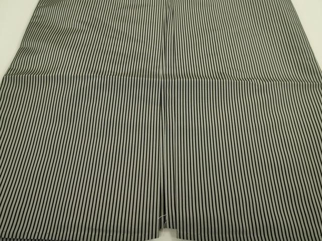 平和屋本店●極上　男性　人間国宝　甲田綏郎　精好仙台平　行灯袴　縞　逸品　DZAB8891kh6