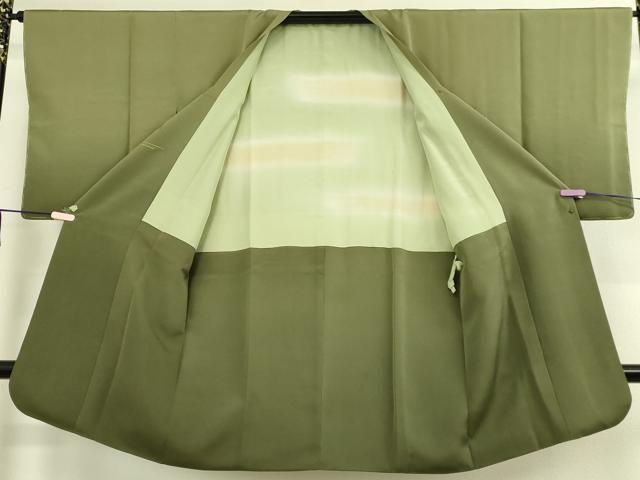 平和屋着物∞極上　人間国宝　福田喜三郎　道行コート　ロング丈　露芝　金彩　大丸扱い　逸品　DZAB8893kh6