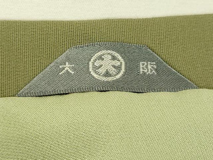 平和屋着物∞極上　人間国宝　福田喜三郎　道行コート　ロング丈　露芝　金彩　大丸扱い　逸品　DZAB8893kh6