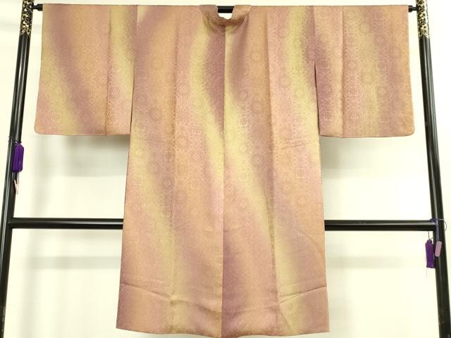 平和屋着物∞極上　道中着　ロング丈　正倉院花地紋　暈し染め　逸品　DZAB8897kh6