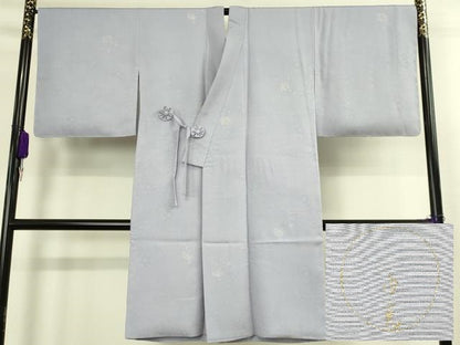 平和屋着物∞極上　金彩友禅　卓越技能者・名工・和田光正監修　由光　京金彩　道中着　ロング丈　雪輪花文　金彩 反端付 逸品 DZAB8898kh6