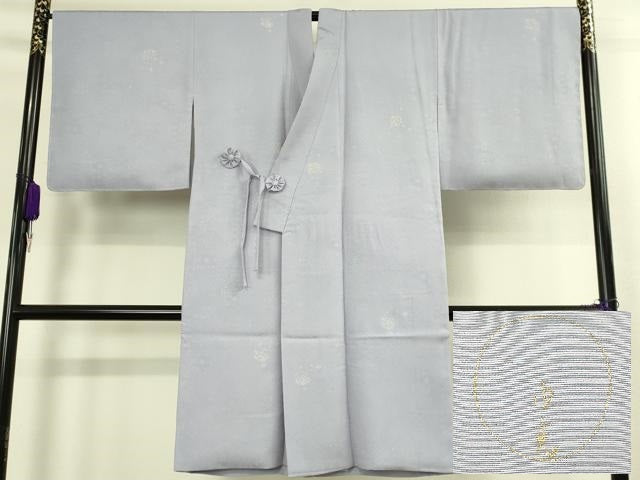 平和屋着物∞極上　金彩友禅　卓越技能者・名工・和田光正監修　由光　京金彩　道中着　ロング丈　雪輪花文　金彩 反端付 逸品 DZAB8898kh6