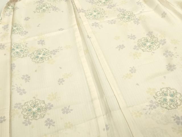 平和屋着物∞極上　長羽織　スリーシーズン　春夏秋　塵除け　舞桜　逸品　DZAB8904kh6